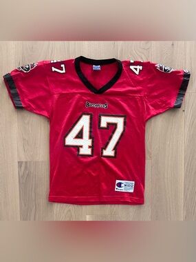 Vintage Youth Champion Tampa Bay Buccaneers John Lynch NFL Football Jersey